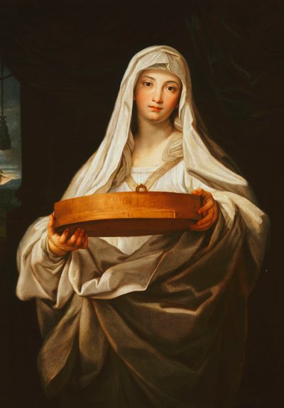 De Vestaalse Tuccia, c.1760s door Carlo Maratta or Maratti