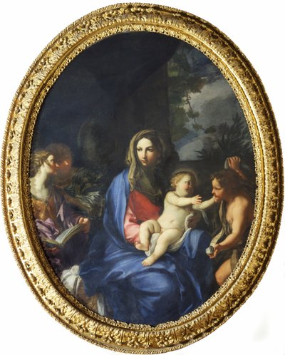 Maagd met Kind en Sint Jan door Carlo Maratta or Maratti