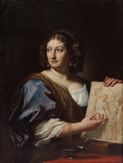 Portret van Francesca Gommi Maratti, ca.1701 door Carlo Maratti