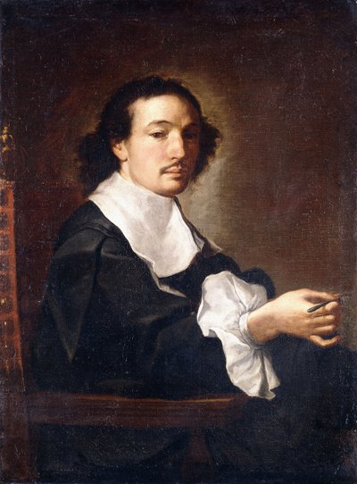 Portret van een arts, waarschijnlijk Giovanni Guglielmo Riva door Carlo Maratta or Maratti