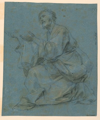 Studies: Twee zittende mannen door Carlo Maratti