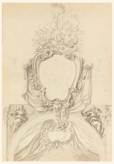 Decoratie van een Gebogen Portaal door Carlo Marchionni