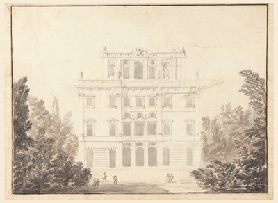 Ontwerp voor een Casino in een Park door Carlo Marchionni