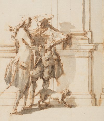 Ontwerp voor de noordelijke poort, grote galerij, Villa Albani, Rome, Italië door Carlo Marchionni