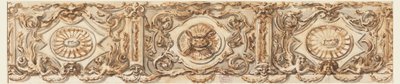 Tekening, Ontwerp voor een fries, ca. 1770 door Carlo Marchionni