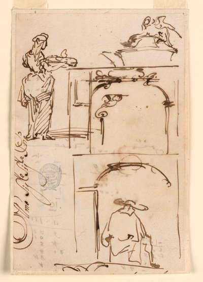 Tekeningen, Schetsen, 1725-50 door Carlo Marchionni