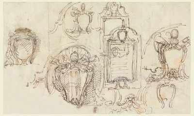 Tekeningen, Schetsen, 1740-58 door Carlo Marchionni