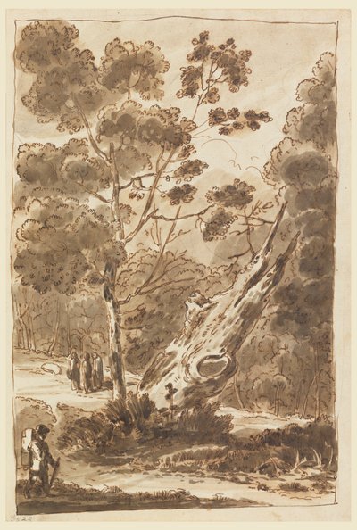 Figuur in het bos door Carlo Marchionni