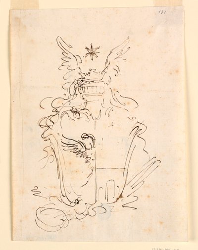 Schets voor wapenschild door Carlo Marchionni