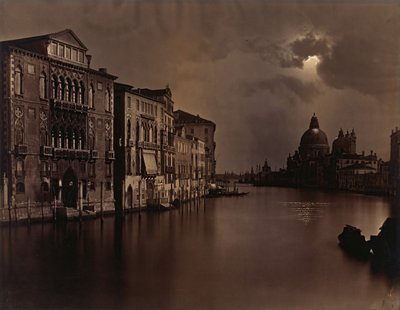 [Nachtzicht van het Grote Kanaal, Venetië], ca. 1875 door Carlo Naya
