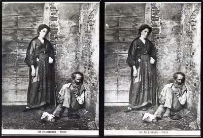 Twee Bedelaars, Venetië door Carlo Naya