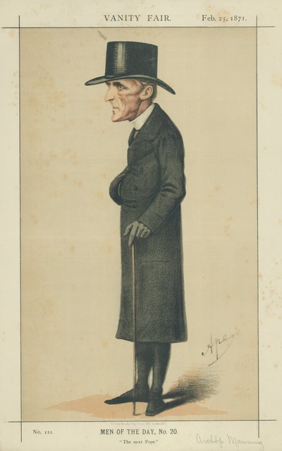 Aartsbisschop H E Manning door Carlo Pellegrini