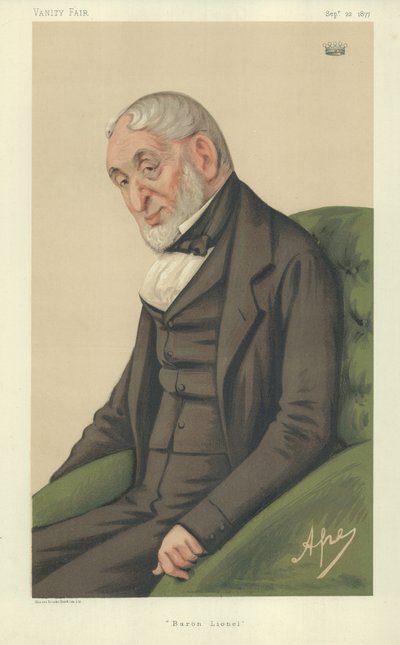Baron Lionel Nathan de Rothschild door Carlo Pellegrini
