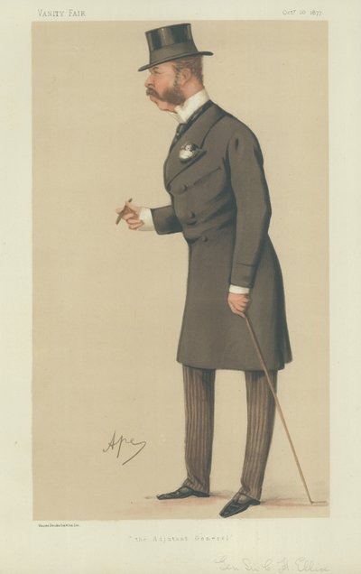 Generaal Sir Charles Henry Ellice door Carlo Pellegrini