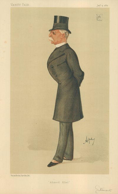 Generaal Sir Donald Martin Stewart, Ahmed Khel, 15 januari 1887, Vanity Fair cartoon door Carlo Pellegrini