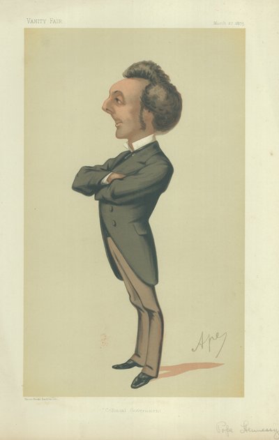 Zijne Excellentie Gouverneur John Pope Hennessy door Carlo Pellegrini
