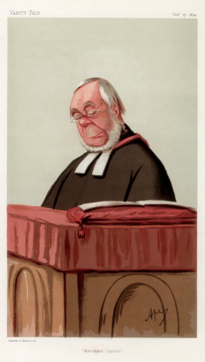 Merchant Taylors, de eerwaarde James Augustus Hessey DCL, 1874 door Carlo Pellegrini