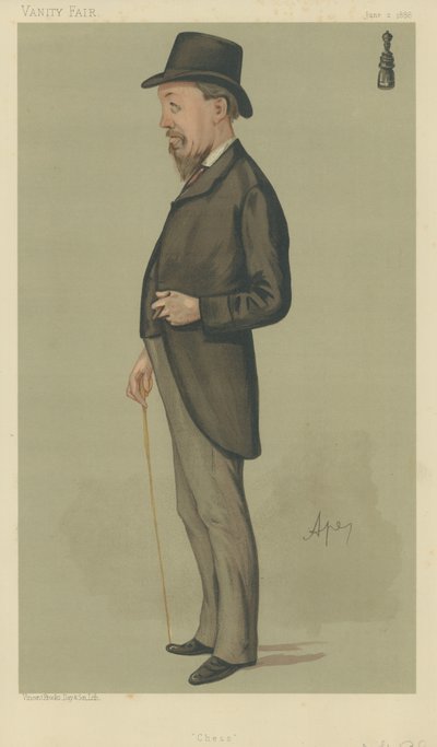 De heer Joseph Henry Blackburne door Carlo Pellegrini