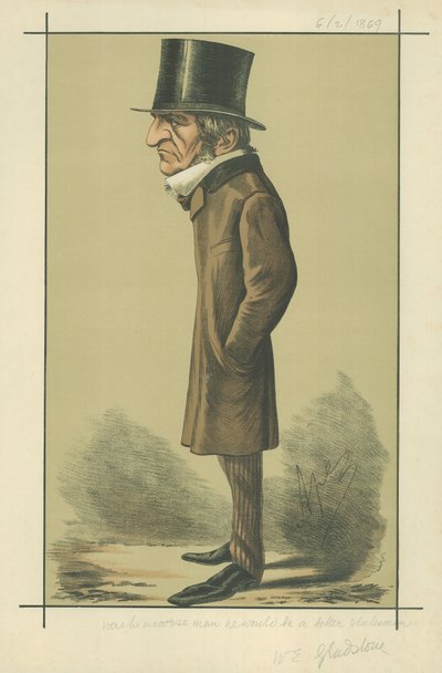 Mr William Ewart Gladstone door Carlo Pellegrini