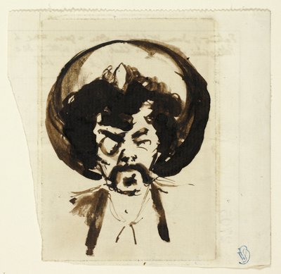 Portret van Whistler door Carlo Pellegrini