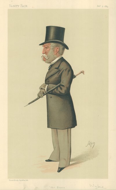 Sir Charles Lennox Wyke, De Baron, 9 februari 1884, Vanity Fair cartoon door Carlo Pellegrini