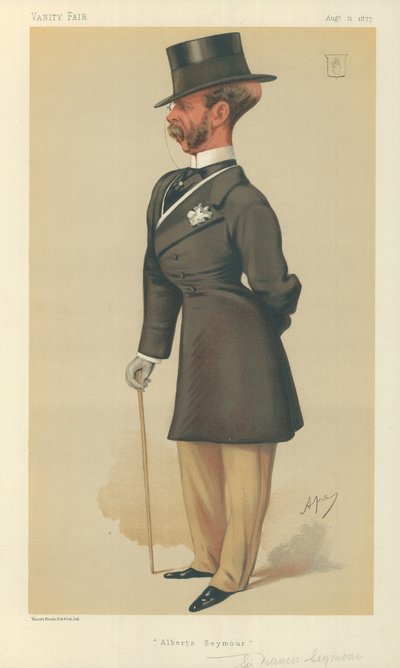 Sir Francis Seymour, Albert Seymour, 11 augustus 1877, Vanity Fair cartoon door Carlo Pellegrini