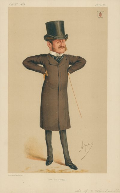 Sir George Orby Wombwell, Onze Sir George, 24 januari 1874, Vanity Fair cartoon door Carlo Pellegrini