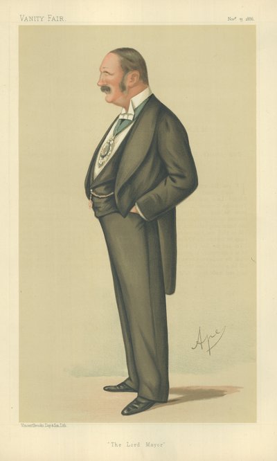 Sir Reginald Hanson, De Zeer Eerwaarde De Lord Mayor van Londen door Carlo Pellegrini