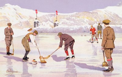 De Curlingbaan door Carlo Pellegrini