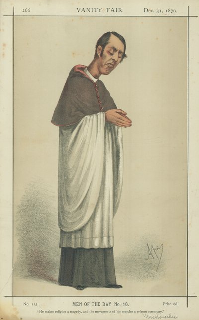 De eerwaarde A H Mackonochie door Carlo Pellegrini