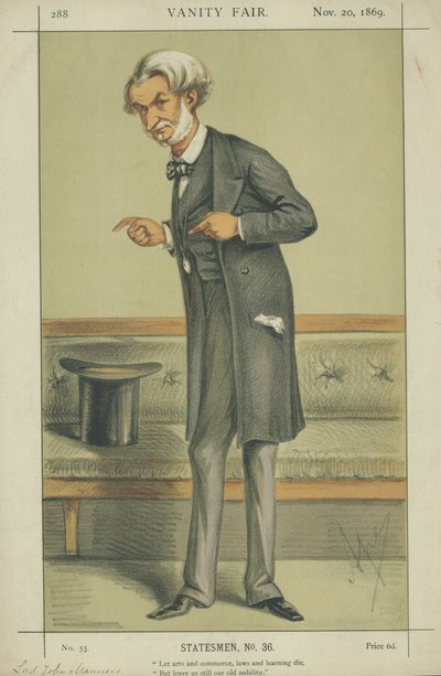 De zeer eerwaarde Lord John J R Manners door Carlo Pellegrini