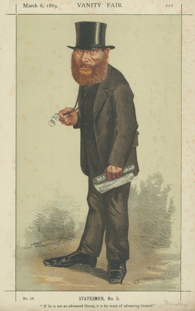 De zeer eerwaarde W E Forster door Carlo Pellegrini