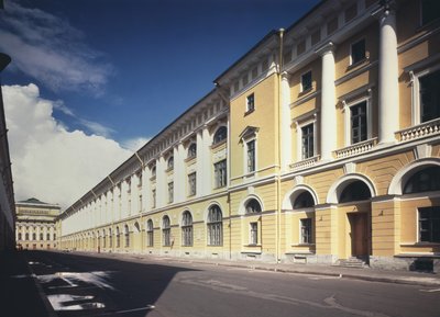 Architect Rossi Straat in Sint-Petersburg, 1828-1832 door Carlo Rossi
