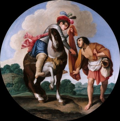 Sint Maarten en een bedelaar, ca. 1608-1610 door Carlo Saraceni