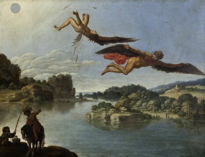 De val van Icarus door Carlo Saraceni