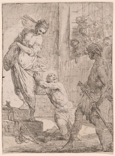 Het martelaarschap van Johannes de Doper door Carlo Saraceni