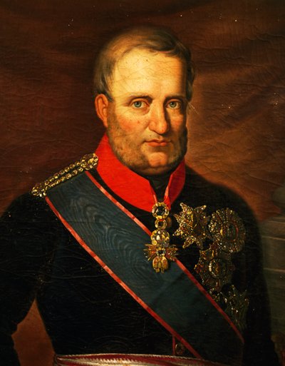 Portret van Frans I van de Twee Siciliën door Carlo de Falco