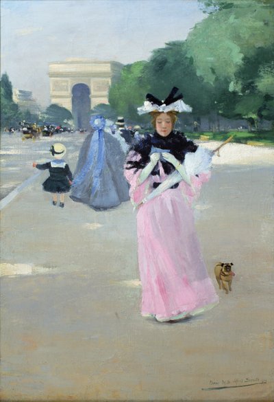 Avenue de Bois de Boulogne door Carlton Alfred Smith