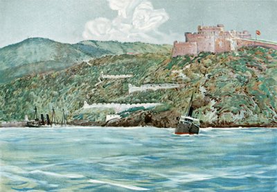 De Ingang van de Haven van Santiago, 7 juli 1898 door Carlton Theodore Chapman