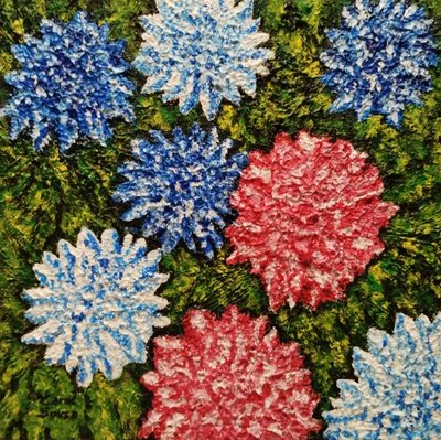 Bloemen tussen het gras door Carol Sousa Cuello
