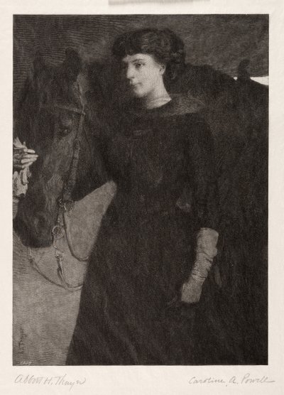 De Dame en het Paard, 1887 door Caroline Amelia Powell