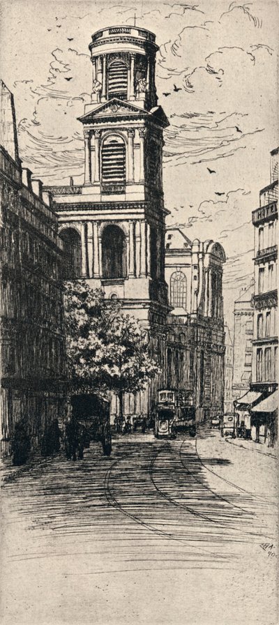 De Kerk van St Sulpice door Caroline Helena Armington