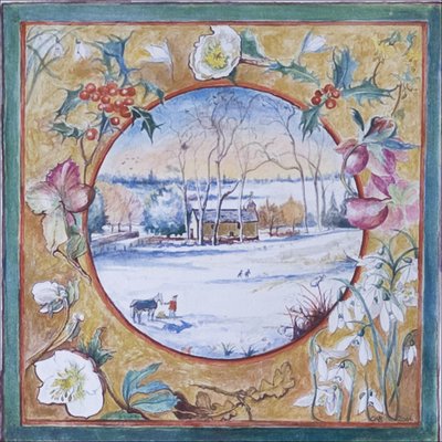 Kerstmorgen, Little Somborne, 2007 door Caroline Hervey Bathurst