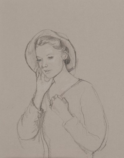Studie voor Elizabeth Bennet door Caroline Hervey Bathurst