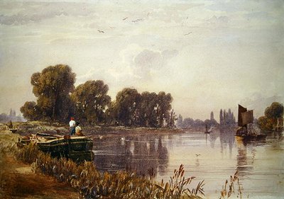 Uitzicht op de Theems door Caroline Lucy Scott