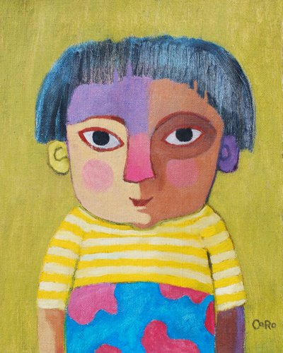 Speels kinderportret door Caroline Roberts