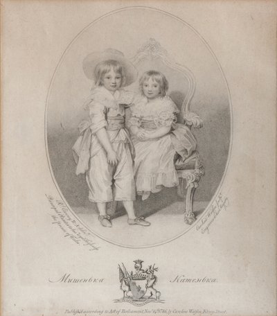 Portret van graaf Mikhail Semyonovich Vorontsov en gravin Ekaterina Semyonovna Vorontsov door Caroline Watson
