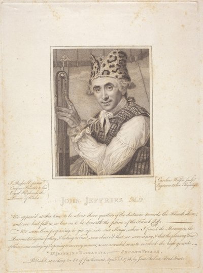 John Jeffries M.D., 3 april door Caroline and Russell John (1745 1806) Watson