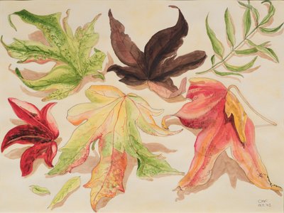 Herfstbladeren, 1993 door Carolyn Hubbard Ford