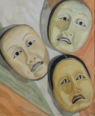 Oosterse Maskers door Carolyn Hubbard Ford